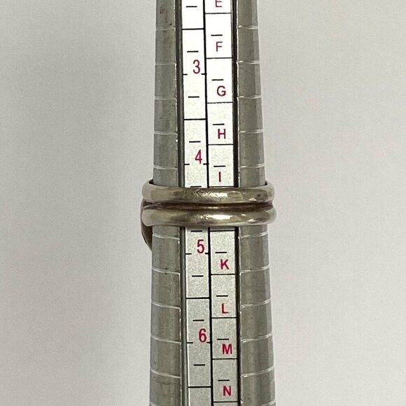 VTG Sterling Silver 925 Southwest Style Oval Deep Green Bloodstone Ring Sz 4.5 - Picture 9 of 16